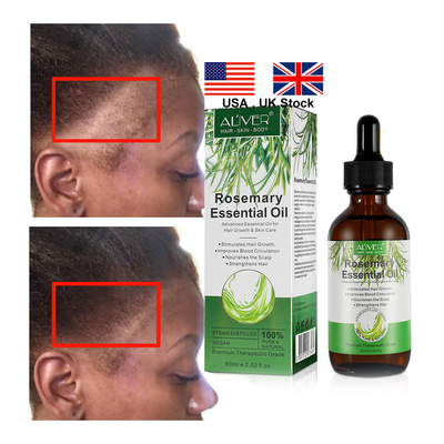 USA UK inStock Private Label Natural Organic Rosemary Essential Oil Women Black Hair Care Products Rosemary Oil Hair Growth