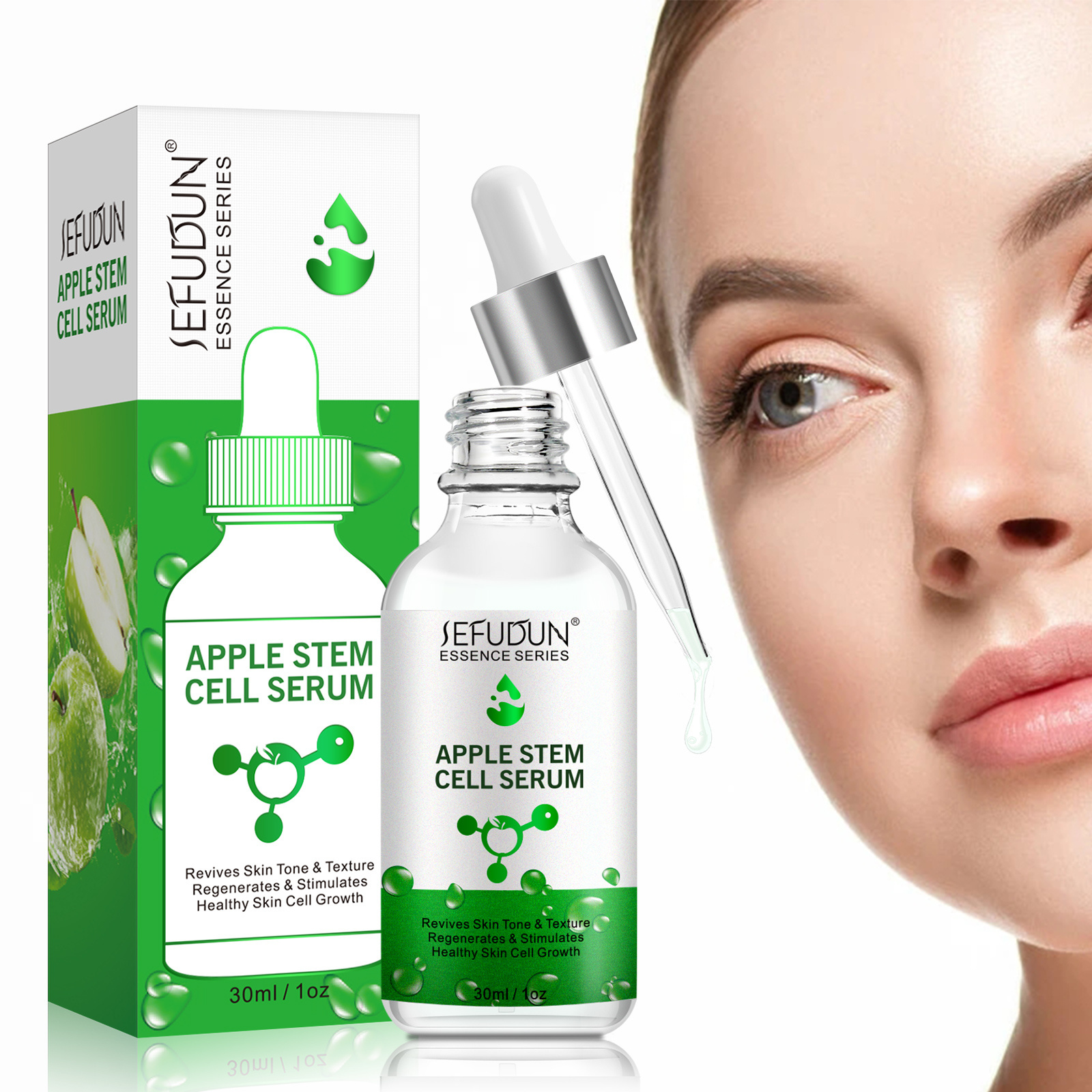 SEFUDUN 30ml Anti oxidat moisturizer hyaluronic-acid hydration boost anti-aging revives skin tone apple stem cell serum