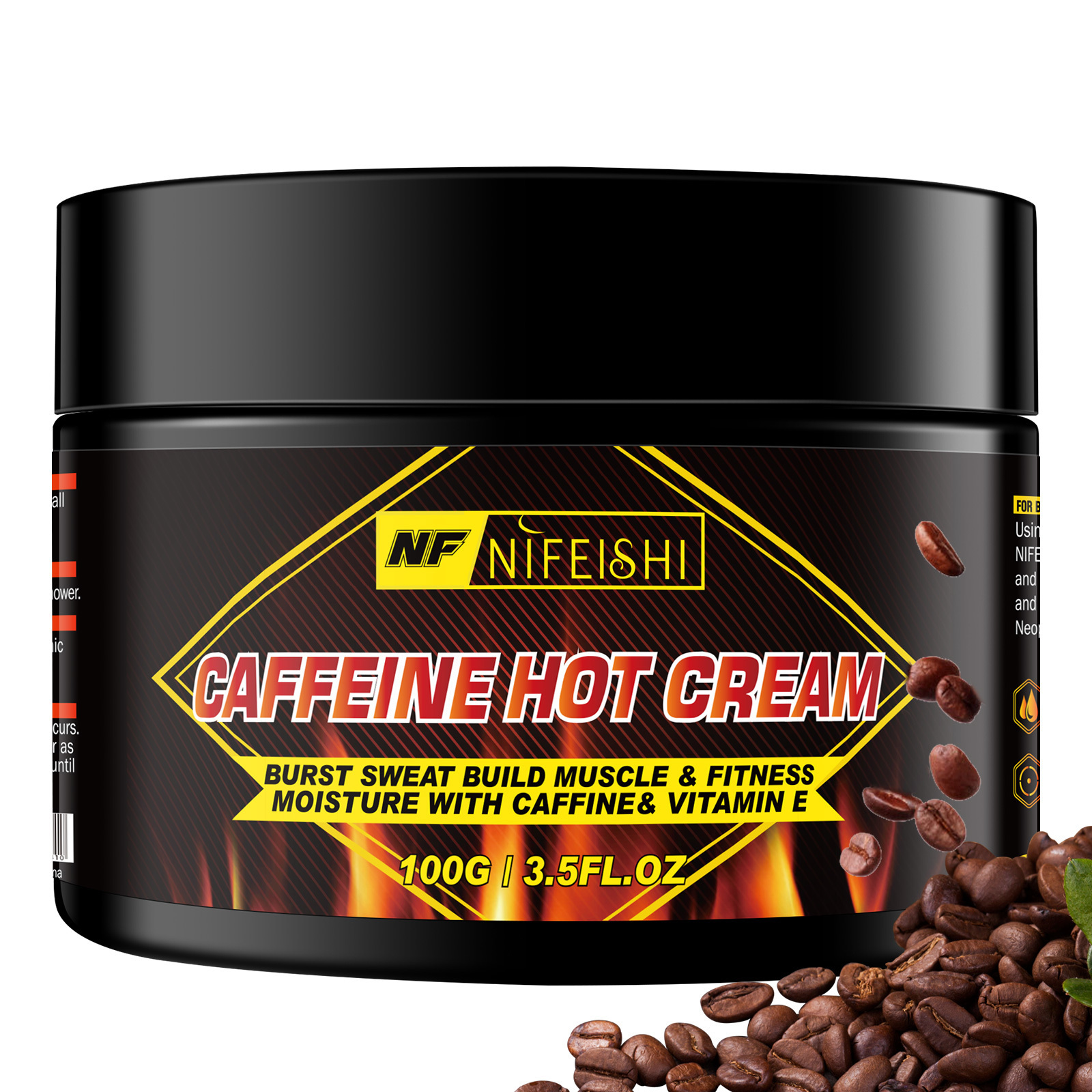 NIFEISHI body care natural fat burning anti cellulite fat burning weight loss private label caffeine hot slimming cream