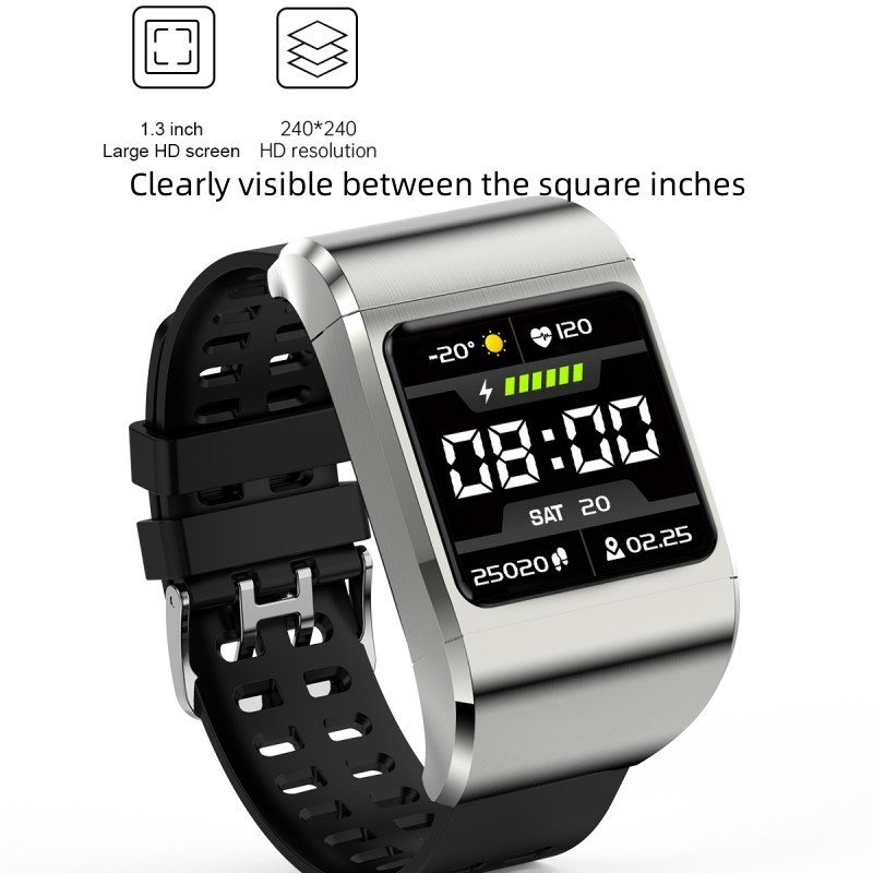 G36 Pro Smart Bracelet 2 in 1 Square Smart Watch TWS Wireless Headset Heart Rate Blood Pressure Oxygen Earbuds Music Wristband