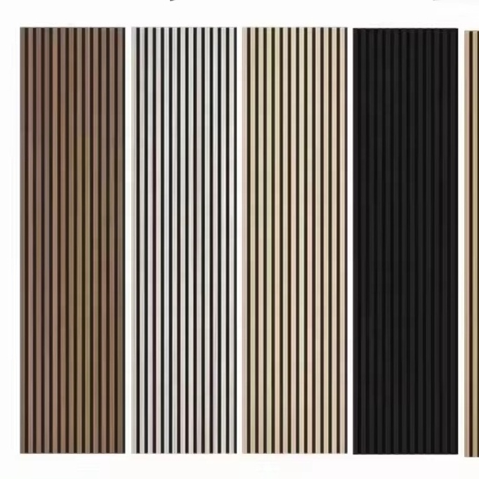 Wall Decoration Akupanel 3D design interior Acoustic Panel Wooden Sound Isolation Acoustic Slat Wall Panels