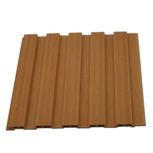 modern design water proof wpc wall cladding Wood plastic composite grille panel for interior exterior wall