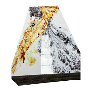 factory direct sale bathroom pvc wall panel for interior decoration pvc marble sheet UV board