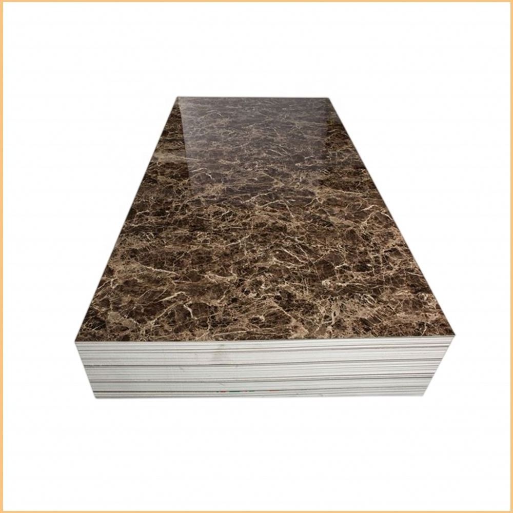 3D Coating Wall Panel 4X8 Uv Marble Alternative Pvc Sheet