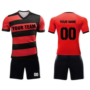 Wholesale Best Design Quick Dry Breathable Sublimation Soccer Jersey and shorts sports wear low MOQ soccer uniform