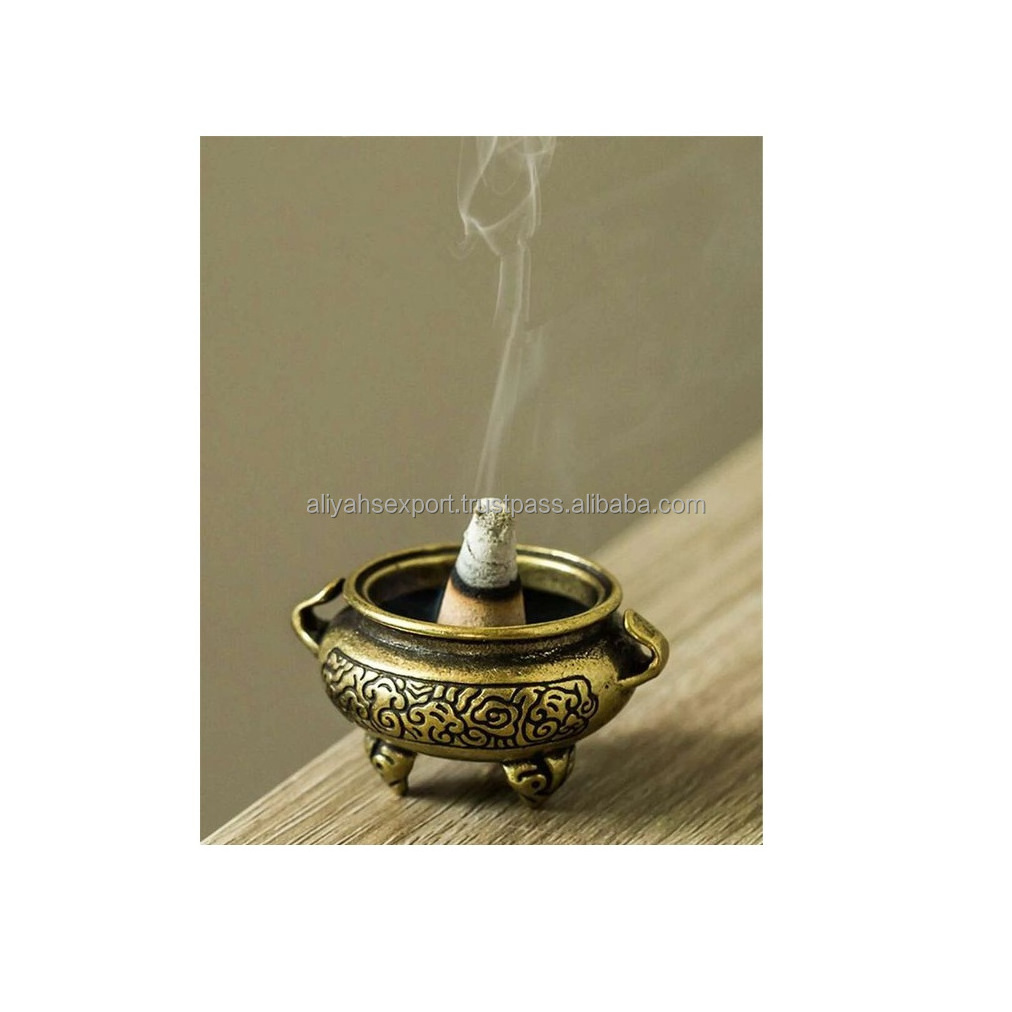 Royal Antique Cone Incense Holders Vintage Finishes Handmade Old Theme Designs Indoor Natural Fragrance Incense Burner