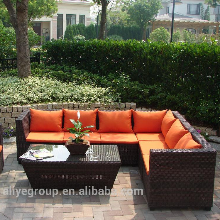 Aliye Modern popular indoor or patio use luxury modular sofa bali rattan outdoor furniture