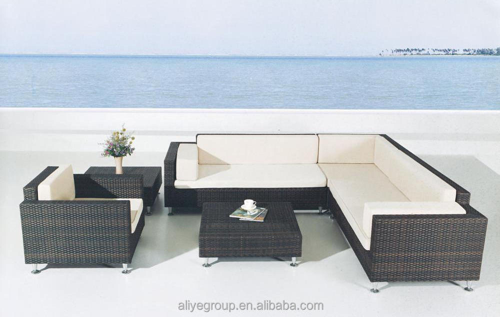 Aliye Modern popular indoor or patio use luxury modular sofa bali rattan outdoor furniture