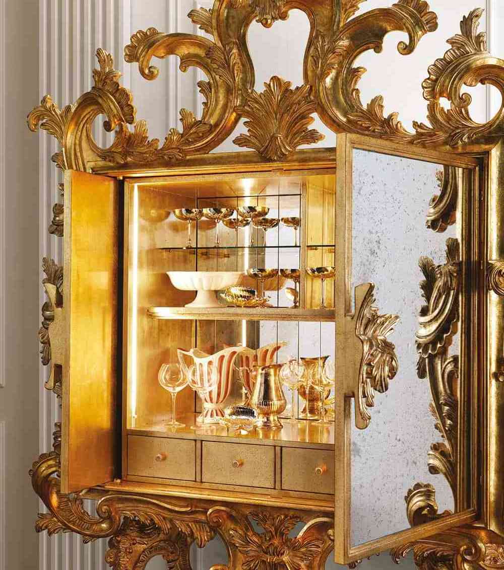 8007-30-High quality solid wood display cabinet, wine cabinet with glass door