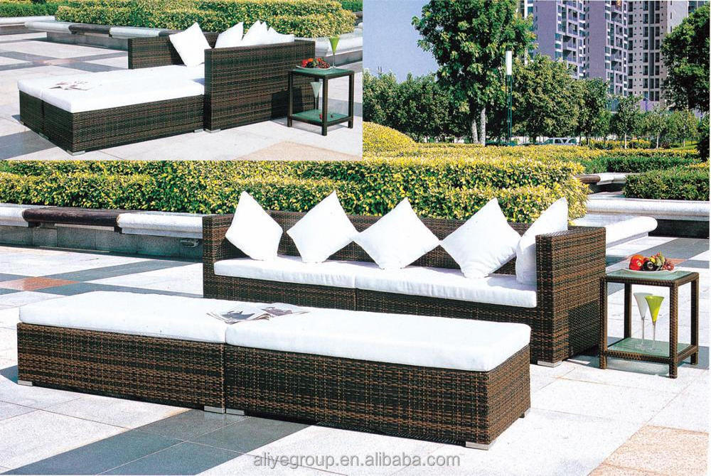 Aliye Modern popular indoor or patio use luxury modular sofa bali rattan outdoor furniture