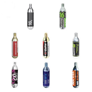 Package customized with logo fast delivery factory wholesale food grade CO2 16g gas beverage 17CC co2 cartridge