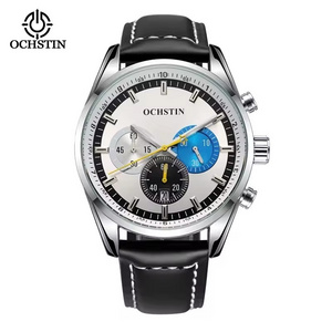 OCHSTIN Original Brand Business Leather Man Wristwatch Male Clock Top Brand Luxury Sport Military Quartz Date Week Men Watch