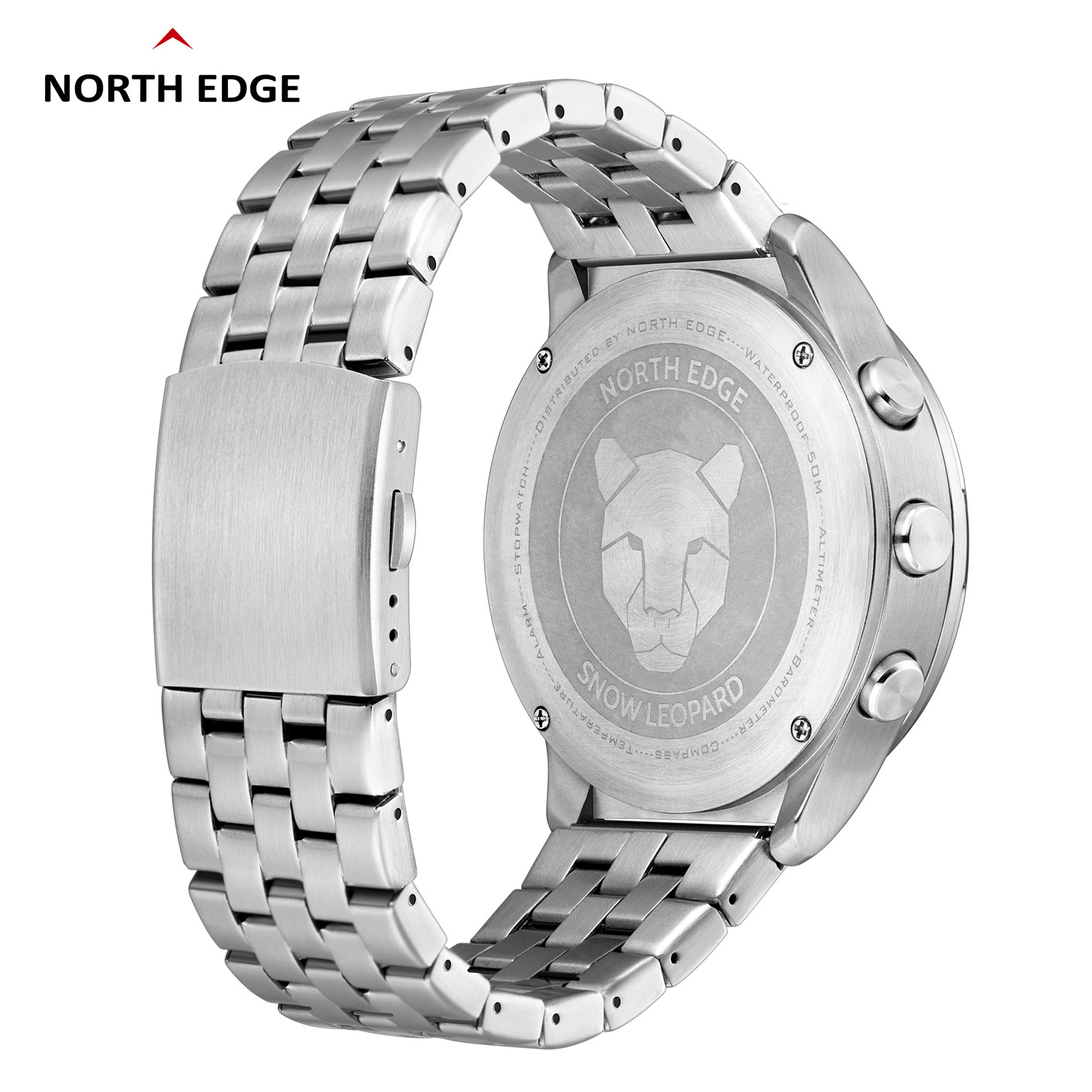 NORTH EDGE Men's Sports Digital Watches Business Luxury Watch For Men Waterproof 50M Altimeter Barometer Compass Luminous Clock