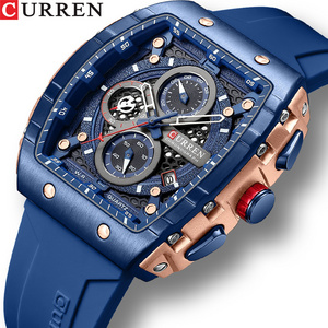 2022 CURREN 8442  Men's Watches Sport Chronograph Wristwatches Luxury With Luminous Quartz Watch Relogio Masculino Male Clock