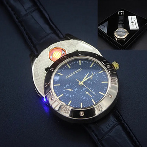 2023 New Metal Lighting Watch Charging Lighter For Men Reloj Hombre USB Charging Cigarette Lighter Creative Personality Watch