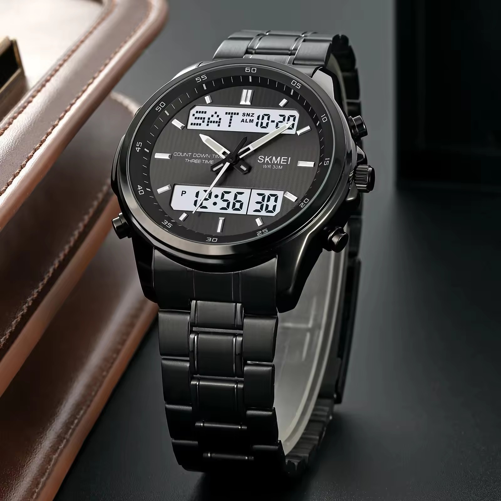 Skmei 2049 electronic timer wrist watch  relojes-hombr al por mayor relogio  digital analog men wrist watches for mens luxury