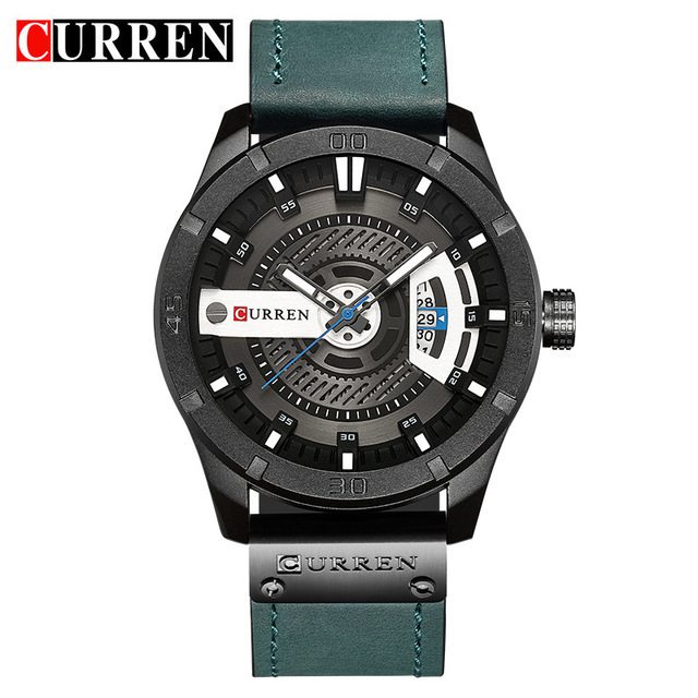 CURREN  8301 Luxury Brand Watches Men Wrist  Sports Quartz Date Clock Man Casual Leather WristWatch Relogio