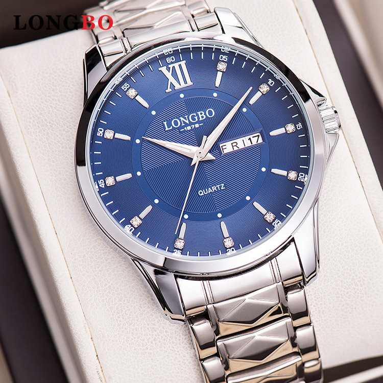 2024 Men Quartz Watches Stainless Steel Watch Band Luxury Wristwatches Wrist Watch For Men Waterproof Custom Logo Clock Reloj