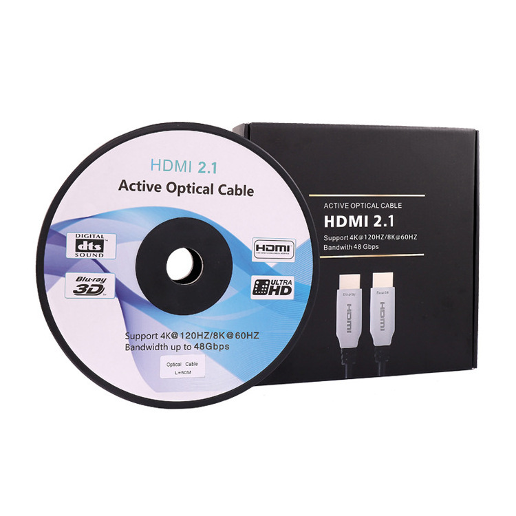 Host Sale 1m To 100m Latest 4k 120hz 8k 60hz for Hdmi 2.1 Active for Hdmi Atc Fiber Optic Cable