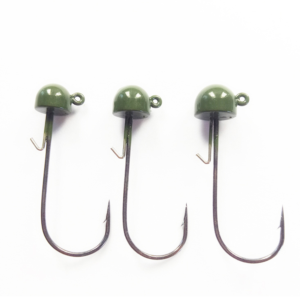 Tungsten ned rig jig heads for Bass Fishing, Crappie Jig Heads Mushroom Head Jigs Fishing Hooks