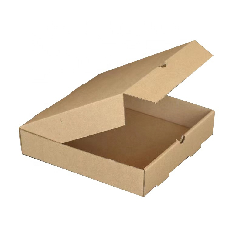 16 18 inch white kraft custom logo design food pizza packaging box cheap personalized corrugated brown paper pizza boxes carton