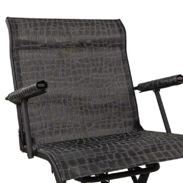 Folding Steel Hunting Blind Chair Stealth Spin Chair Fishing Beach Chair