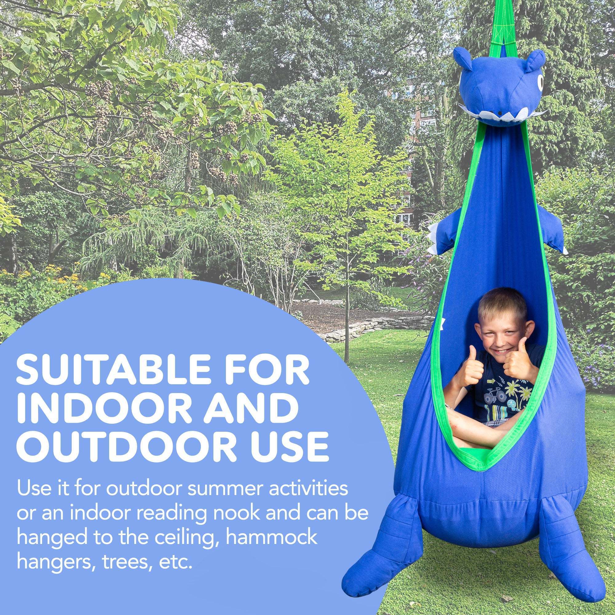 Outdoor dinosaur shape swing hanging chair indoor kids hanging chair