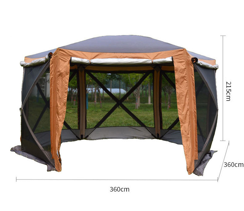 Screen house tent 6 side camping gazabo mesh tent