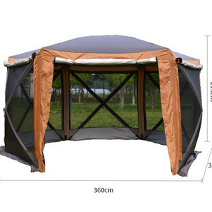 Screen house tent 6 side camping gazabo mesh tent