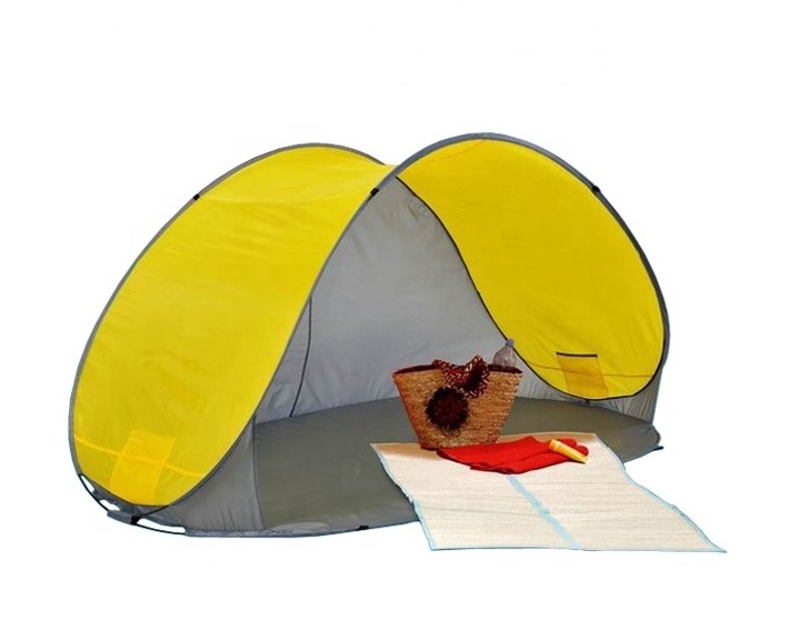 Portable UPF Outdoor Instant Open Sunshade One Touch Sun Beach Tent Pop Up Shelter for Beach