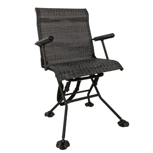 Folding Steel Hunting Blind Chair Stealth Spin Chair Fishing Beach Chair