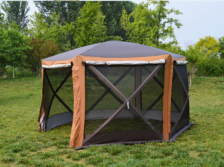 Screen house tent 6 side camping gazabo mesh tent