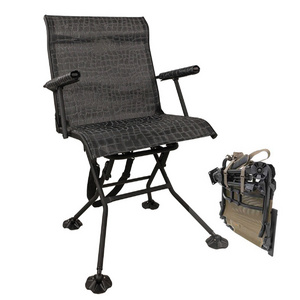 Folding Steel Hunting Blind Chair Stealth Spin Fishing Recliner Chair