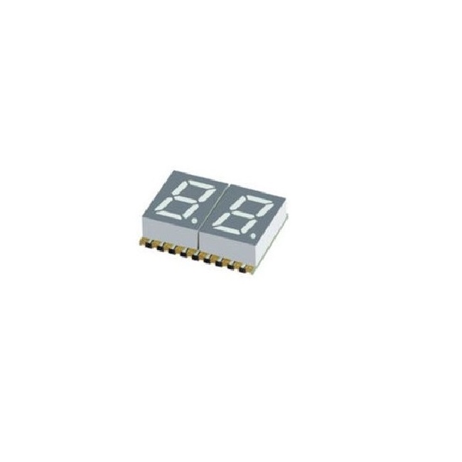 0.56 inch seven segment 2 digit smd led numeric display on pcb board