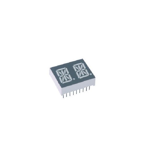 High Quality 0.39 Inch 2 Digit 16 segment 14 segment alphanumeric Led Display