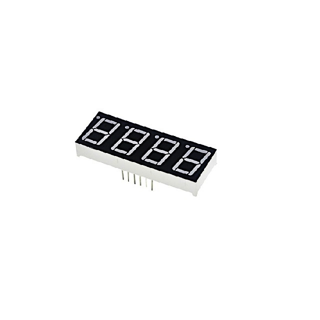 0.56 inch 4 digit 7-segment 7segment red common anode through hole led number display