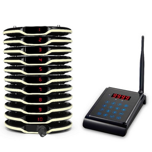 Wireless paging system coaster pager buzzer queue calling for restaurant to call customer collecting food