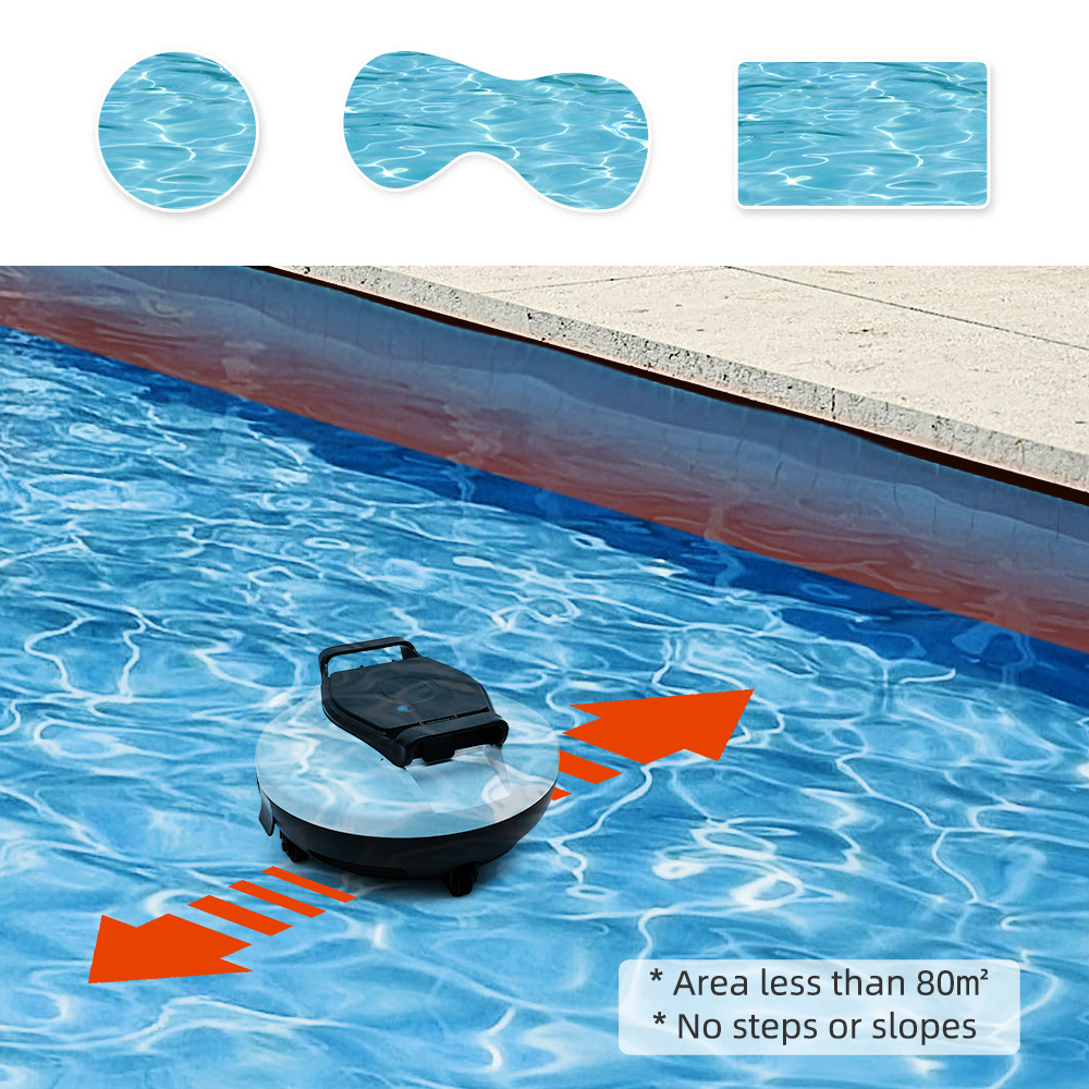 Electric Pool Robotic Cleaner Cordless Cleaning Robot Automatic Vacuum Pool Cleaner Robot Cleaner for Swimming Pool