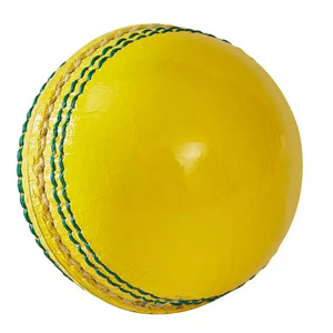 AAS Yellow Indoor Leather Cricket Ball High Quality Yellow Indoor Balls for Indoor Cricket Sports Training Indoor Cricket Balls