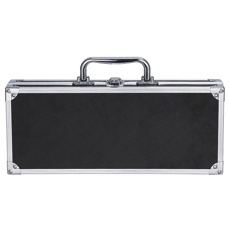 New Customize-size Portable Classic Durable Aluminum Guitar Bass box Case black EVA foam inserts velvet guitar flight case