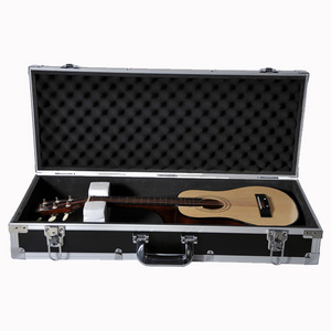 New Customize-size Portable Classic Durable Aluminum Guitar Bass box Case black EVA foam inserts velvet guitar flight case