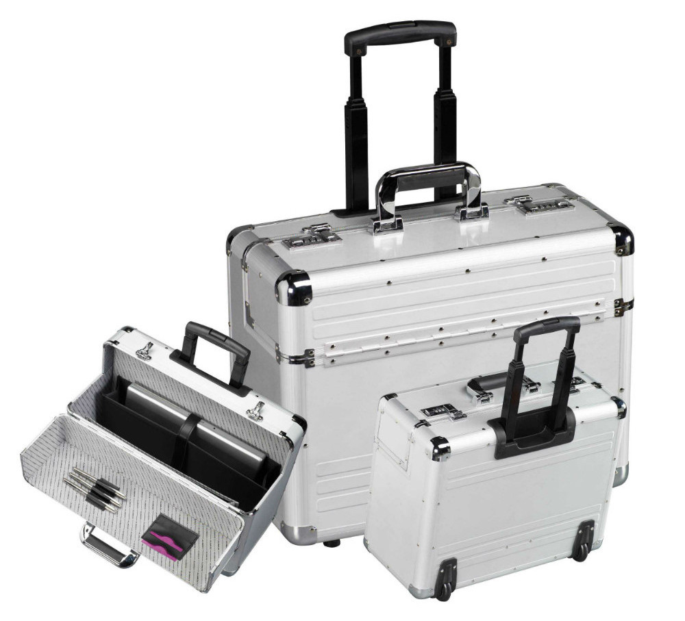 Aluminum pilot case With Trolley