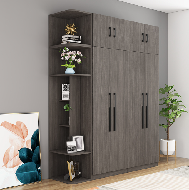 Hot Sale Metal Closet Wardrobe Bedroom Corner Wardrobe Closet Aluminum  High-end Customized Portable Wardrobe Closet