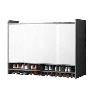 Aluminum Custom Nordic Corner Shoe Storage Cabinet Two Doors Shoe Cabinet Shoe Cupboard Storage Cabinet