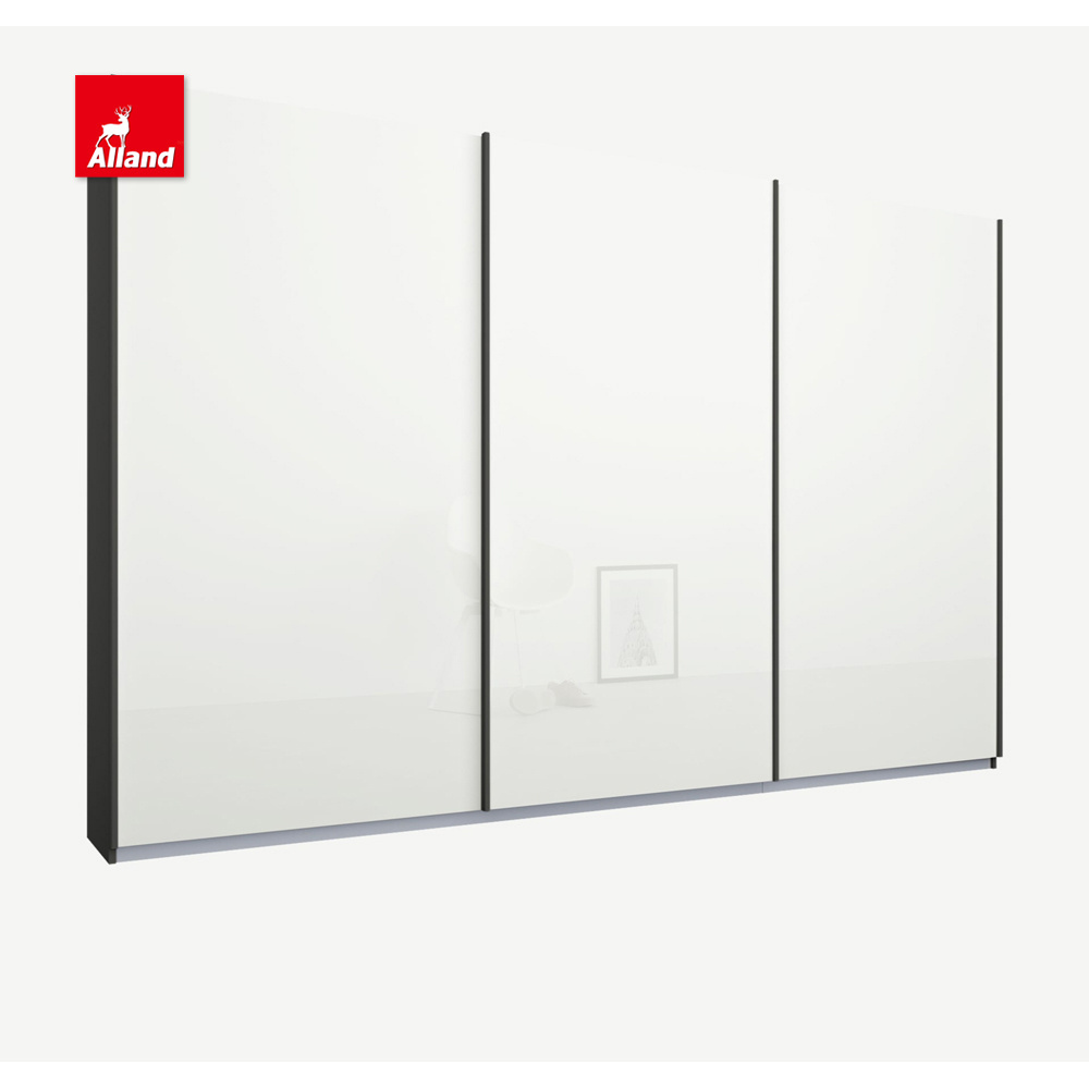 Allandcabinet Simply Design Mirror Sliding Wardrobe Customized Minimalistic Modern Design Sliding Closet