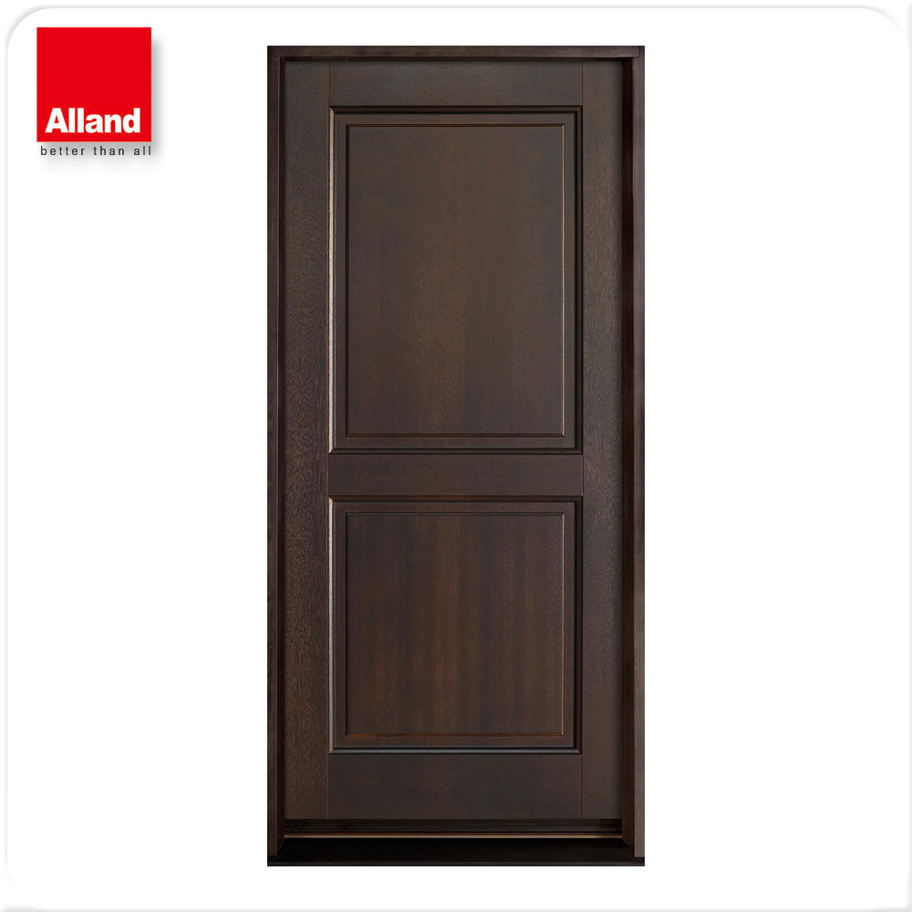 Melamine veneer interior solid wood door for house construction