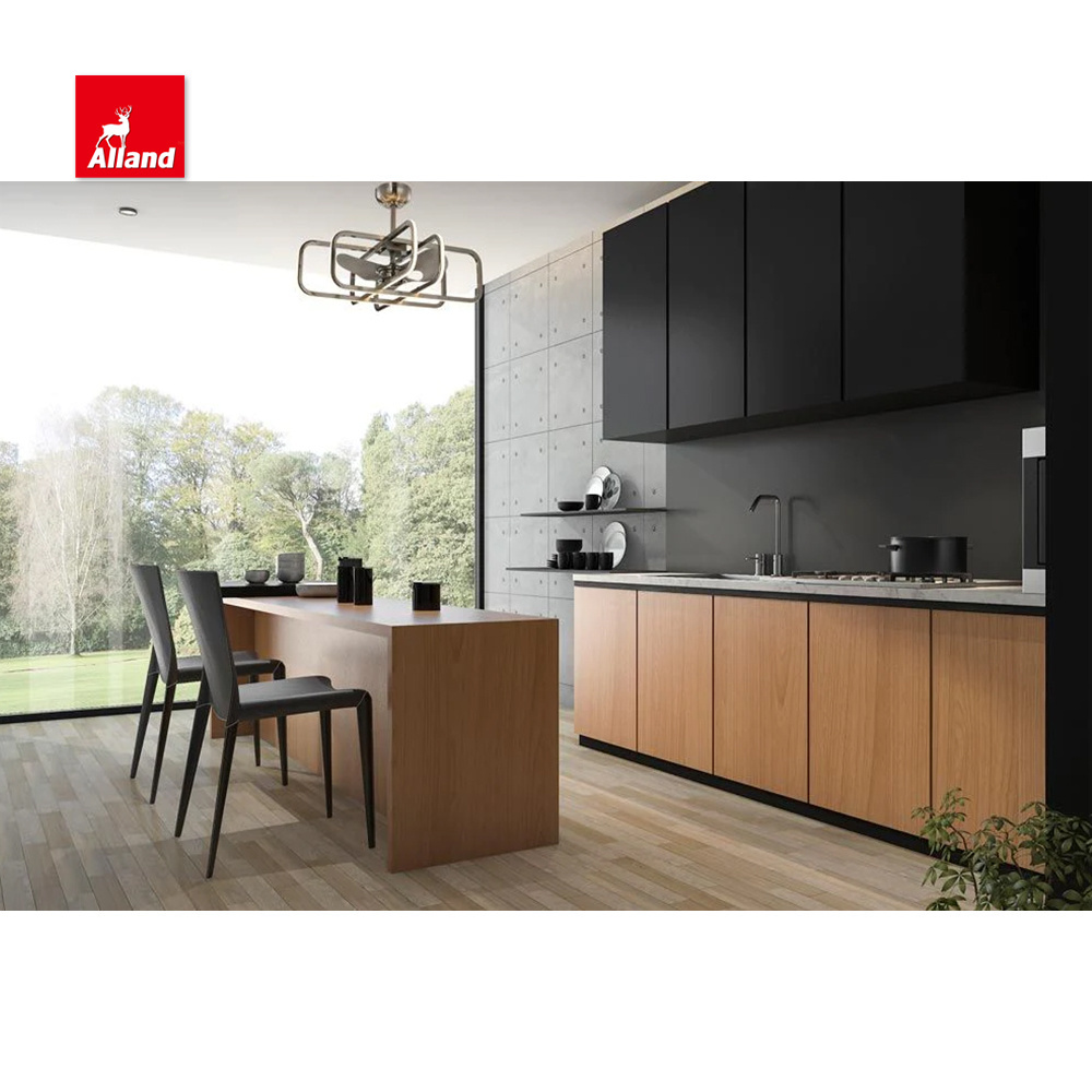 Easy install modern modular kitchen cabinets design lacquer finish kitchen cabinets grills