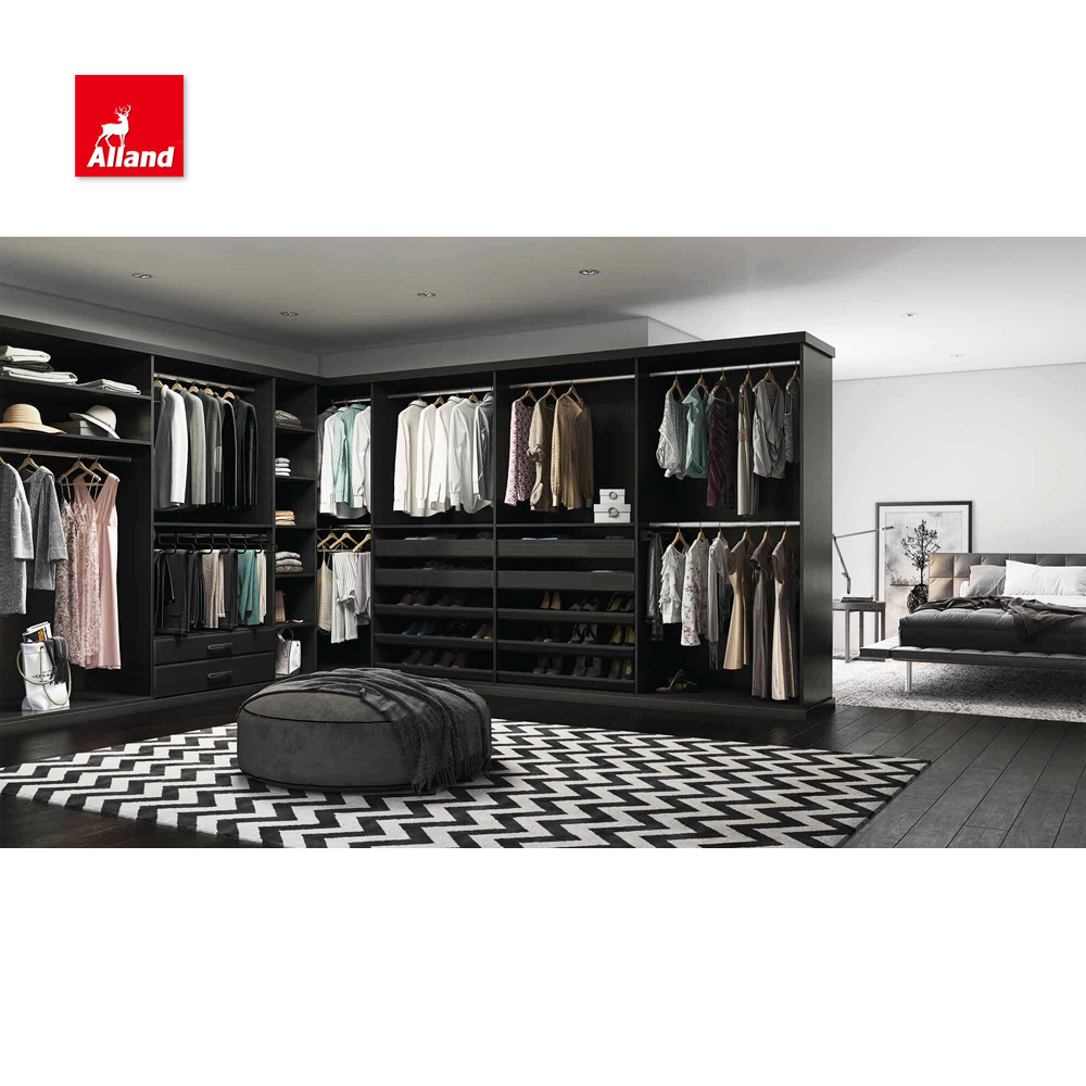 Allandcabinets Luxury Design Solid Wood Walk-in Wardrobes Reach-in Wooden Closets Top Quality