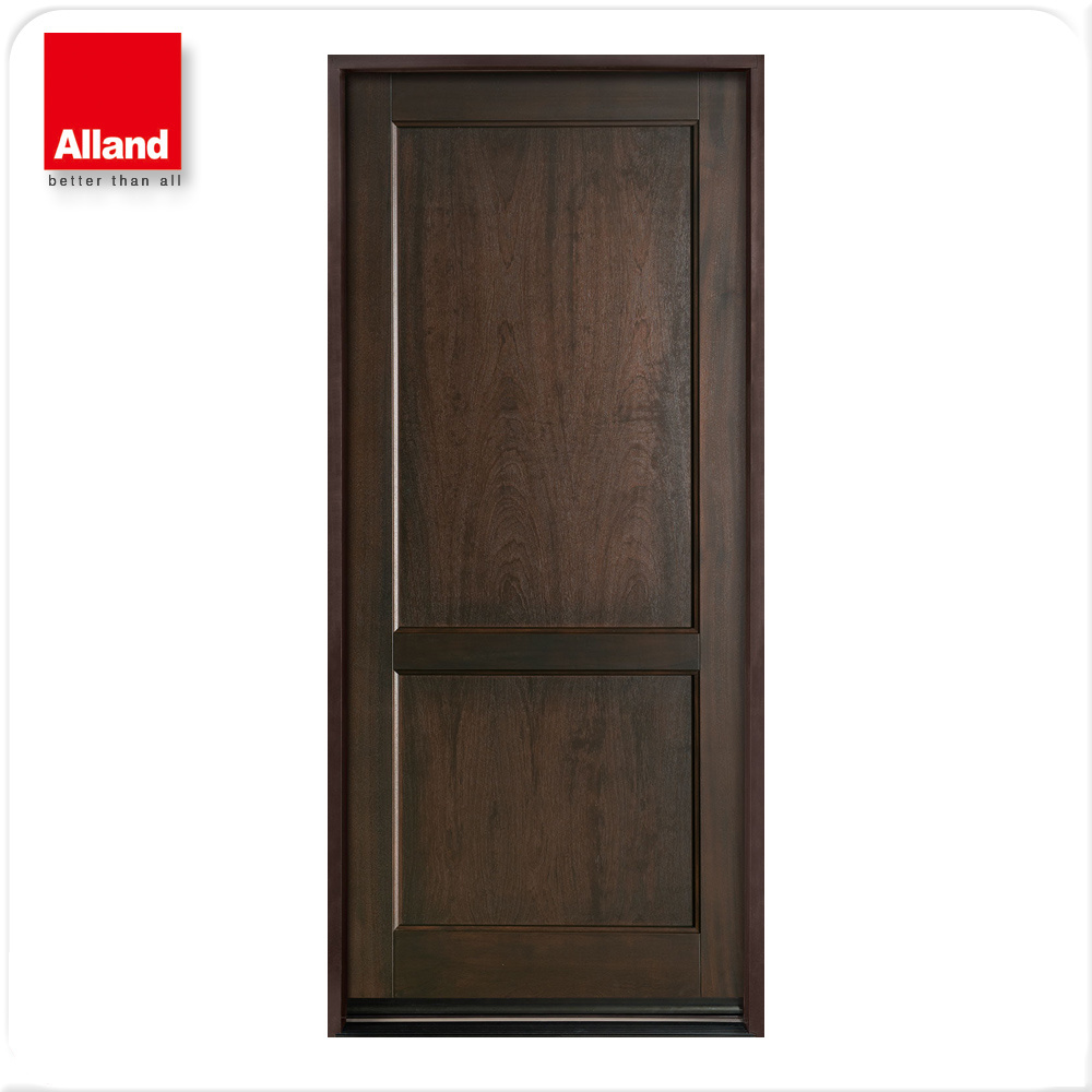 Melamine veneer interior solid wood door for house construction