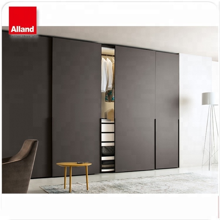 Latest design Korean projects furniture sliding doors wardrobe